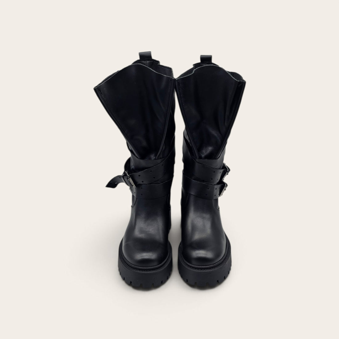 STIVALE ICON IN VERA PELLE NERO