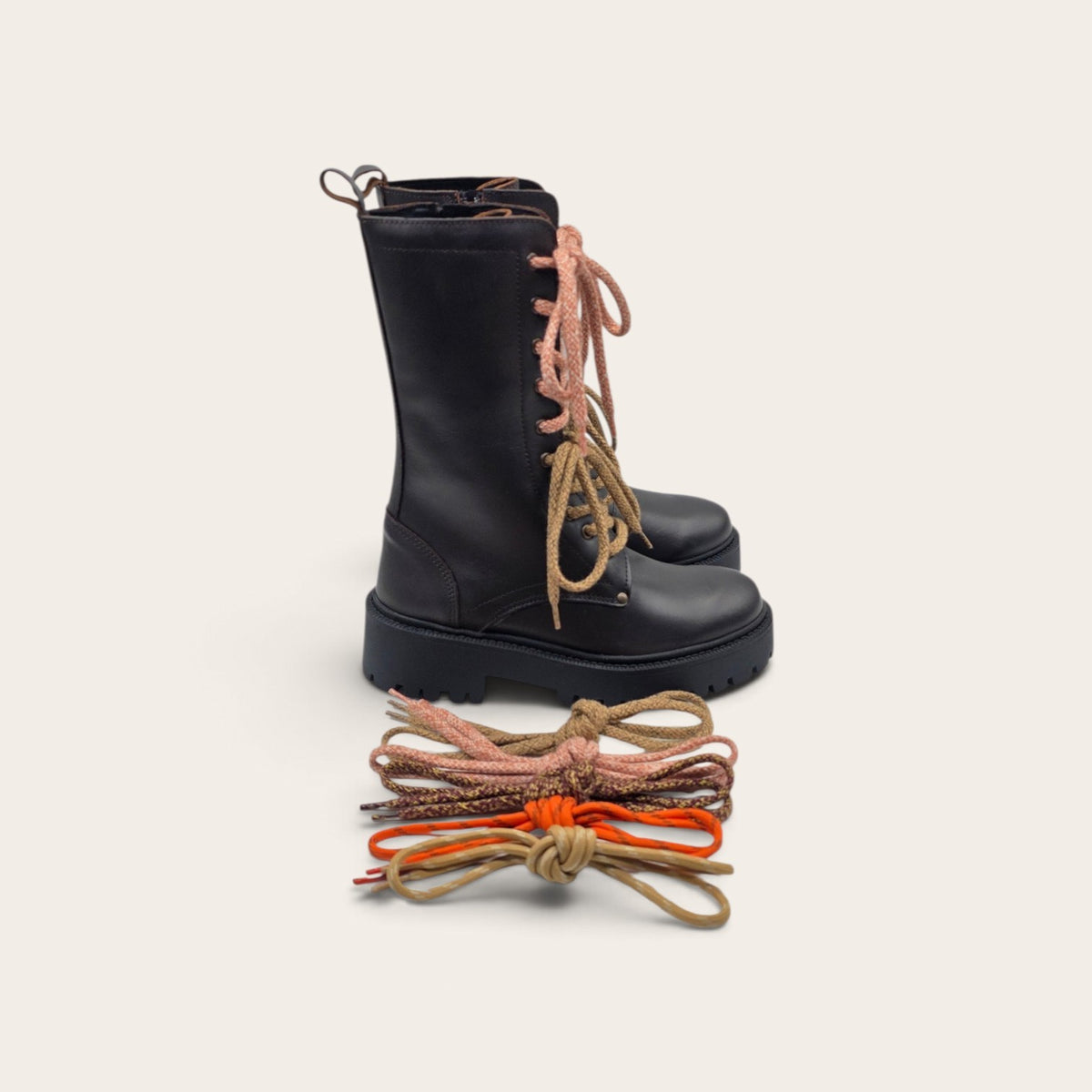 STIVALETTO PARTENOPE IN VERA PELLE MARRONE SCURO
