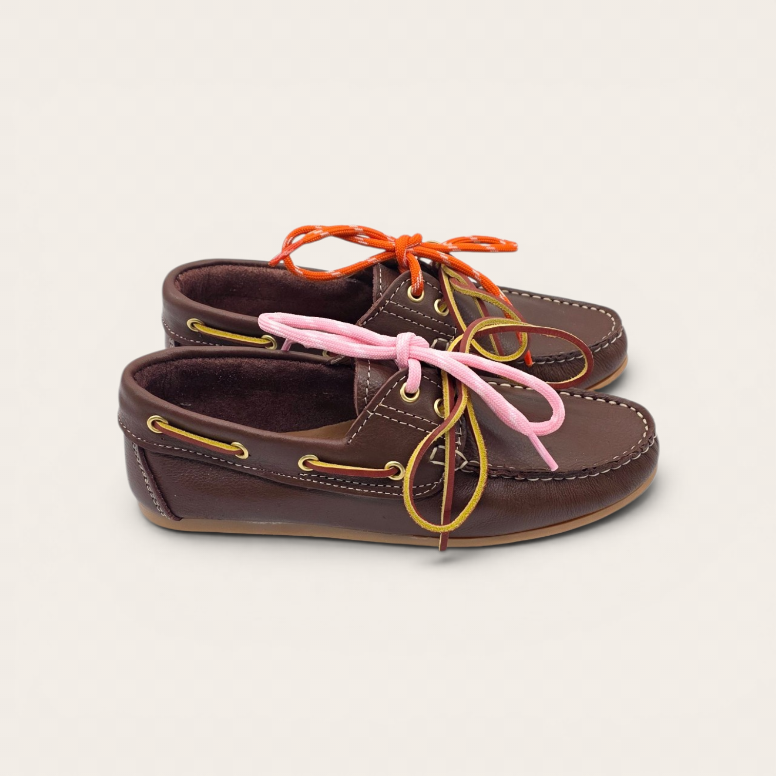 MOCASSINO DA DONNA IN VERA PELLE MARRONE