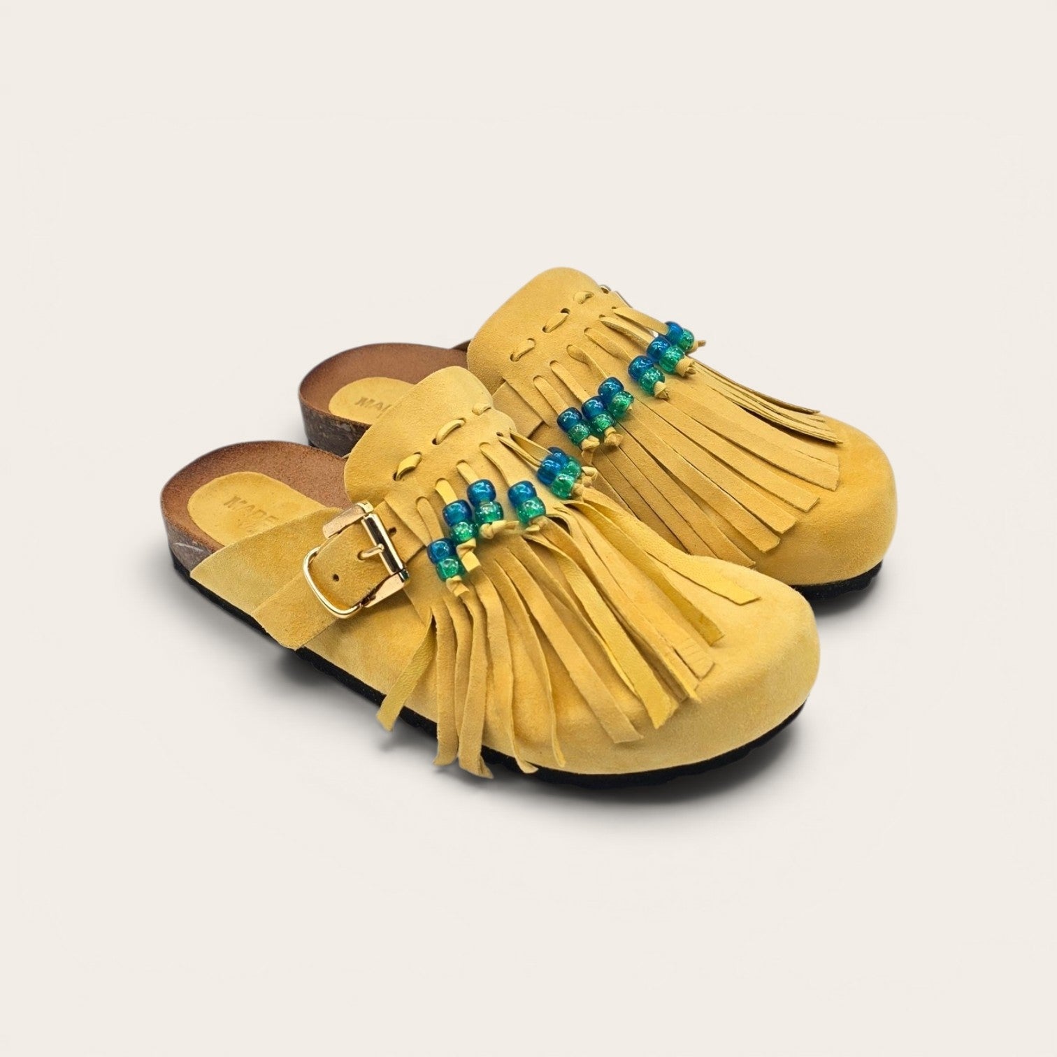 SABOT IN VERA PELLE CON FRANCIA E PERLINE