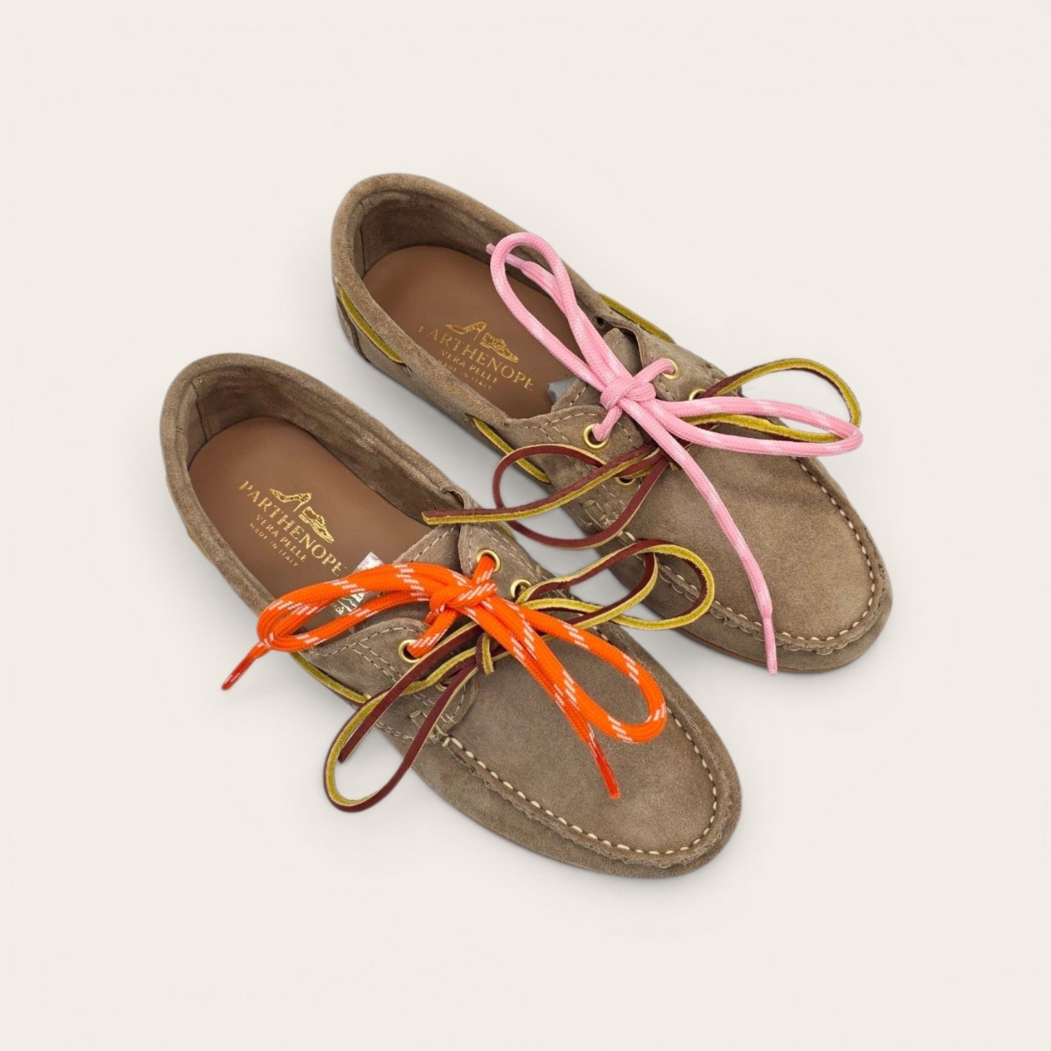 MOCASSINO BARCA DA DONNA CAMOSCIO TORTORA