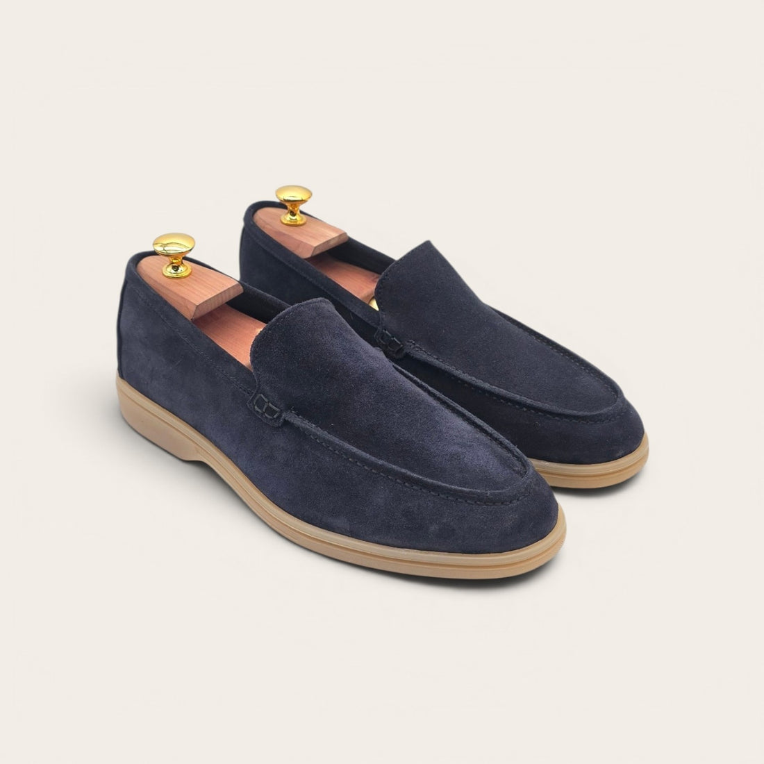 MOCASSINO PORTOCERVO DA UOMO IN PELLE CAMOSCIO BLU
