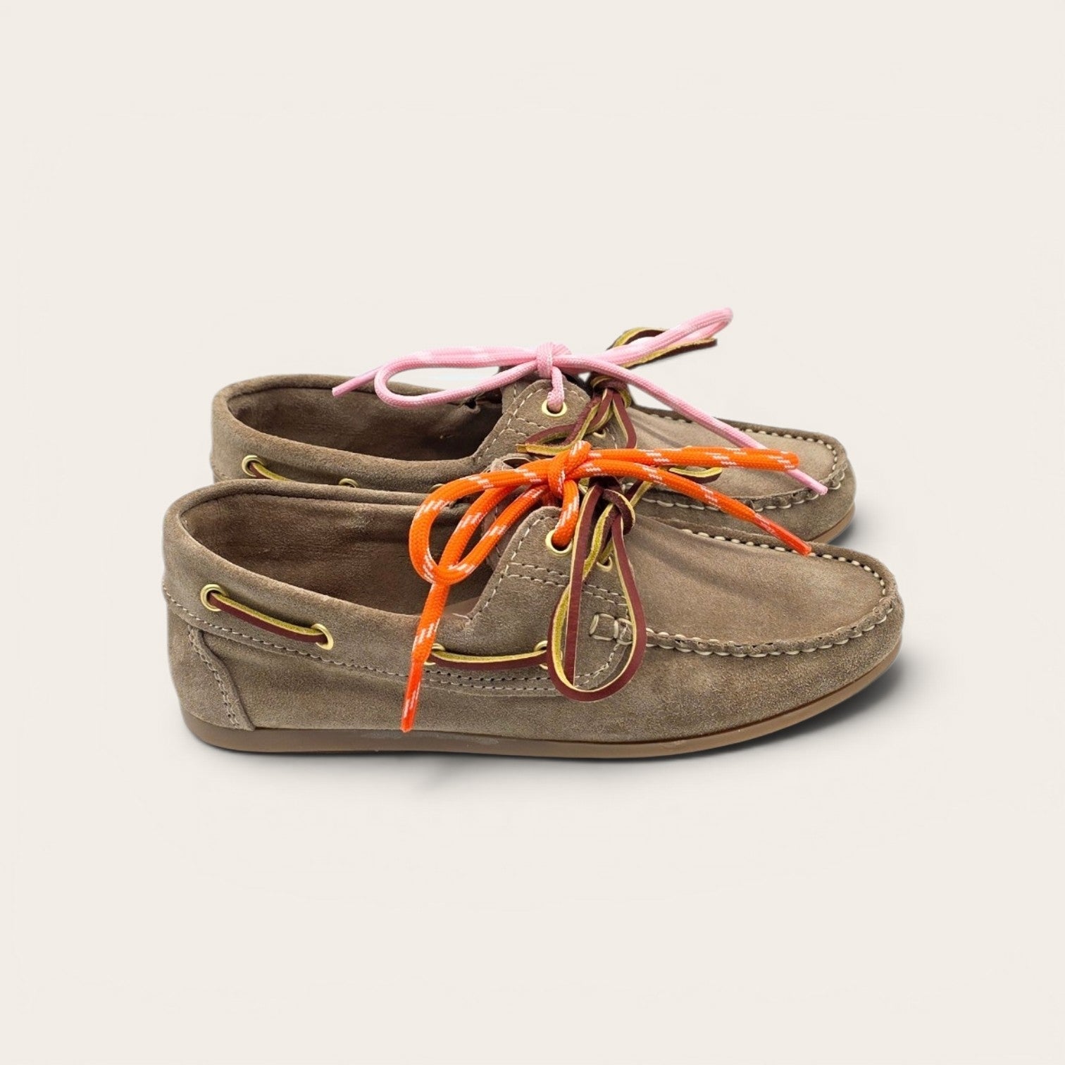 MOCASSINO BARCA DA DONNA CAMOSCIO TORTORA