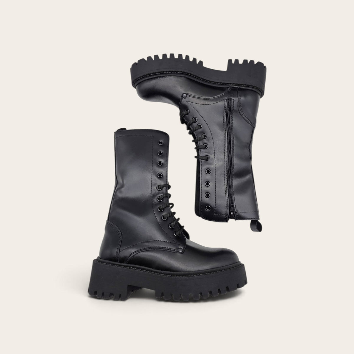 STIVALETTO PARTENOPE IN VERA PELLE NERO