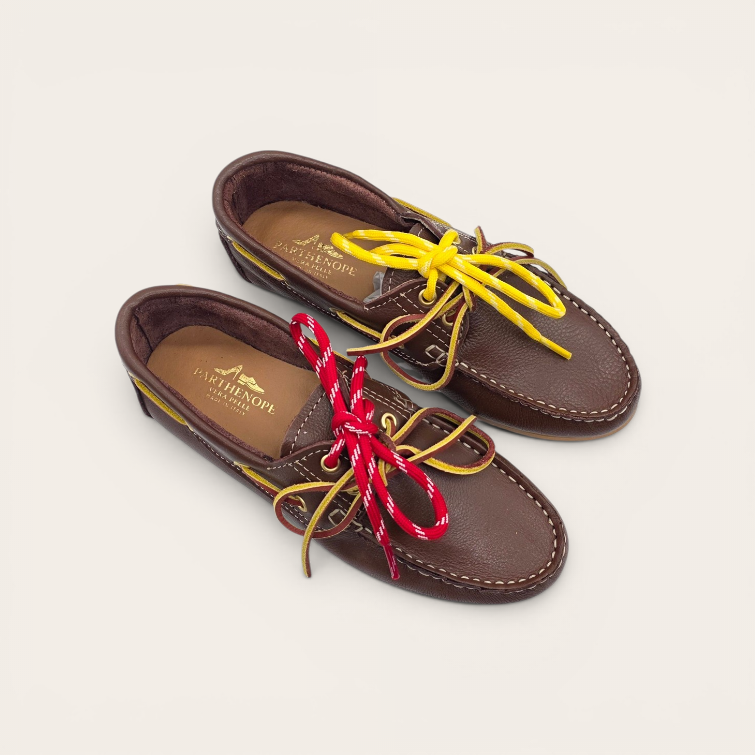MOCASSINO DA DONNA IN VERA PELLE MARRONE