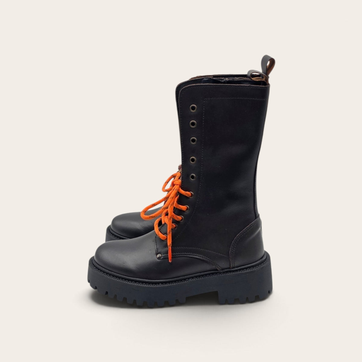 STIVALETTO PARTENOPE IN VERA PELLE MARRONE SCURO
