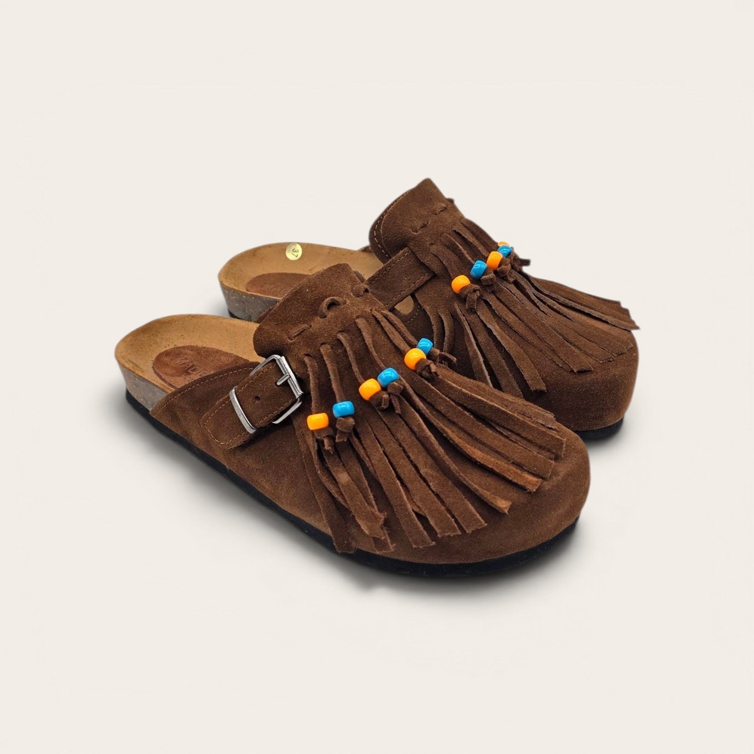 SABOT IN VERA PELLE CON FRANCIA E PERLINE