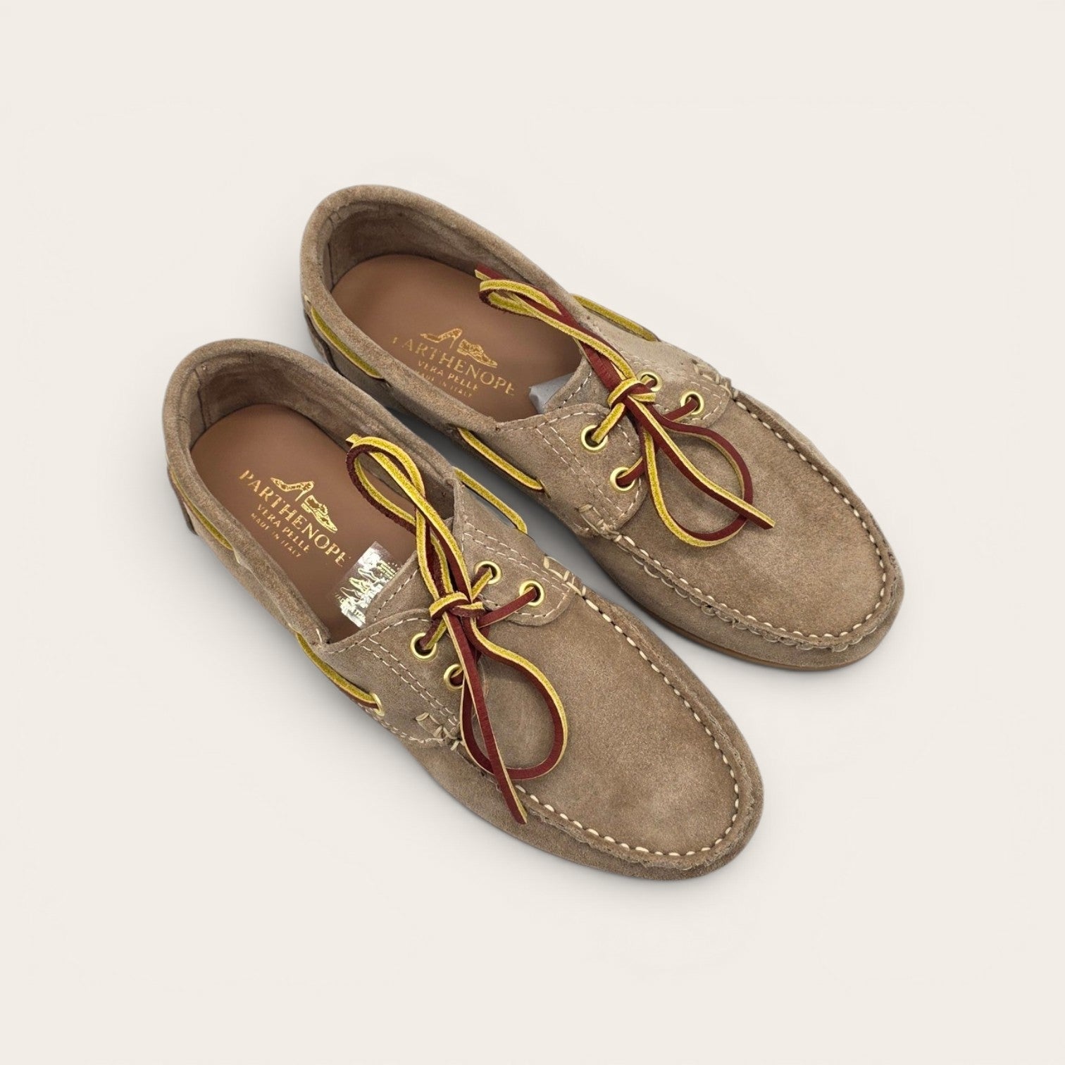 MOCASSINO BARCA DA DONNA CAMOSCIO TORTORA