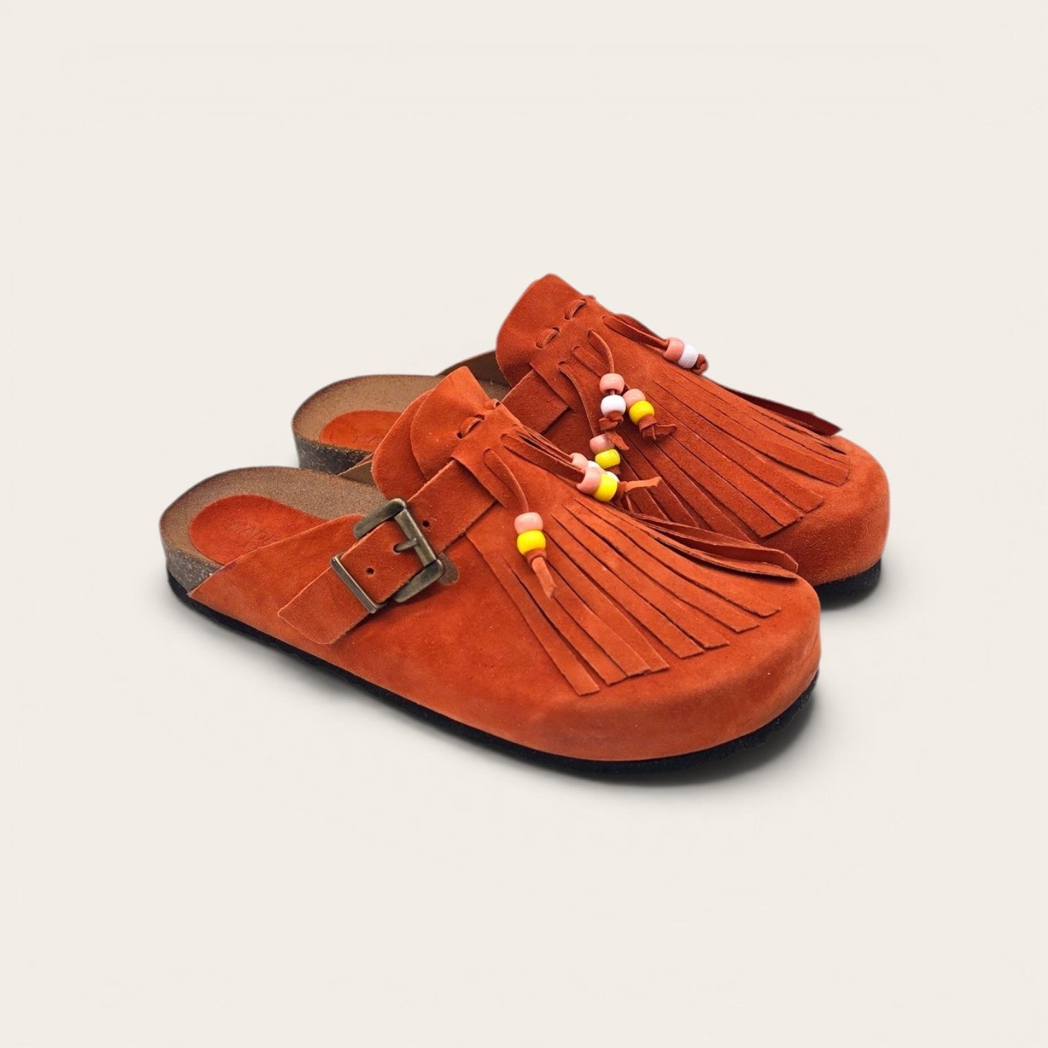 SABOT IN VERA PELLE CON FRANCIA E PERLINE