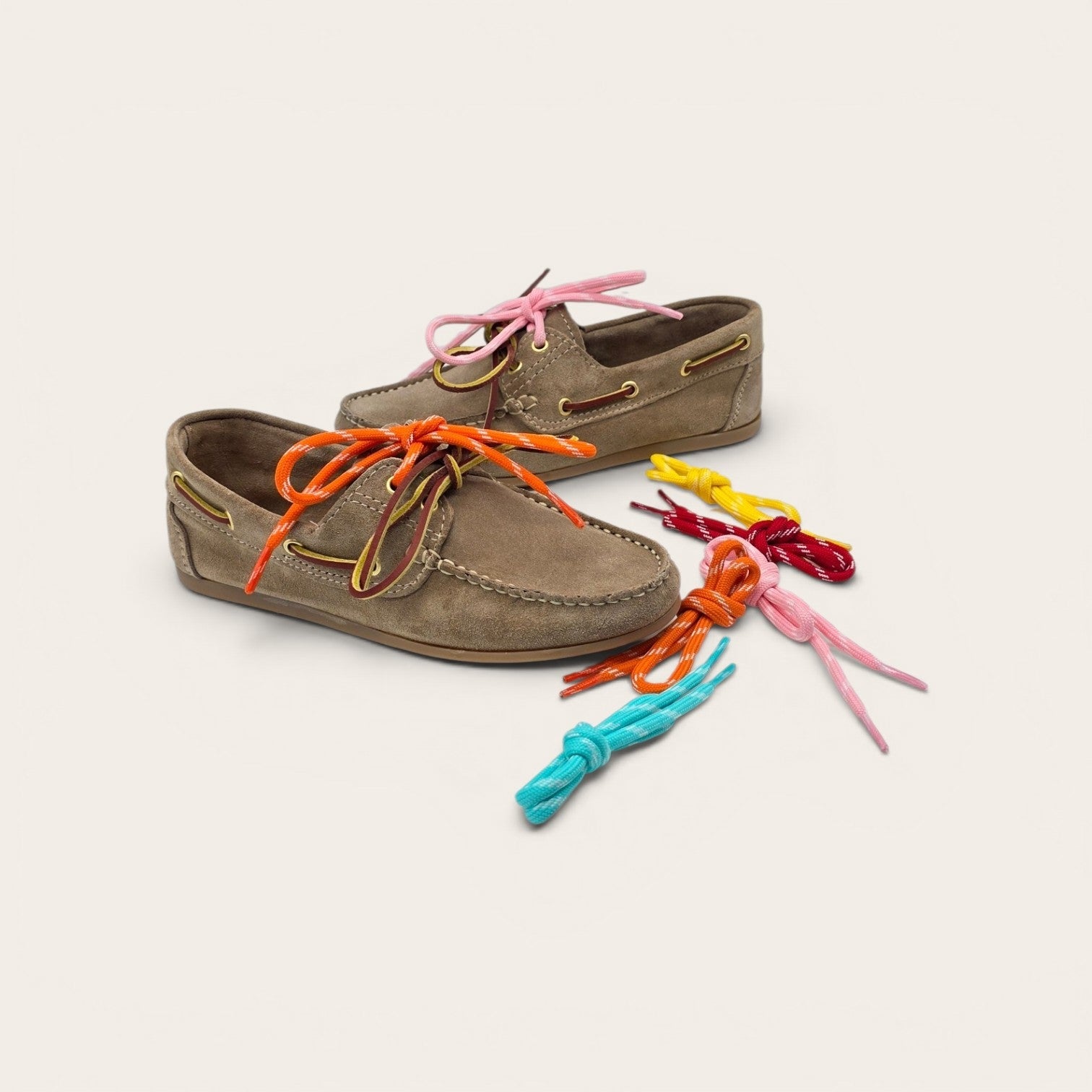 MOCASSINO BARCA DA DONNA CAMOSCIO TORTORA