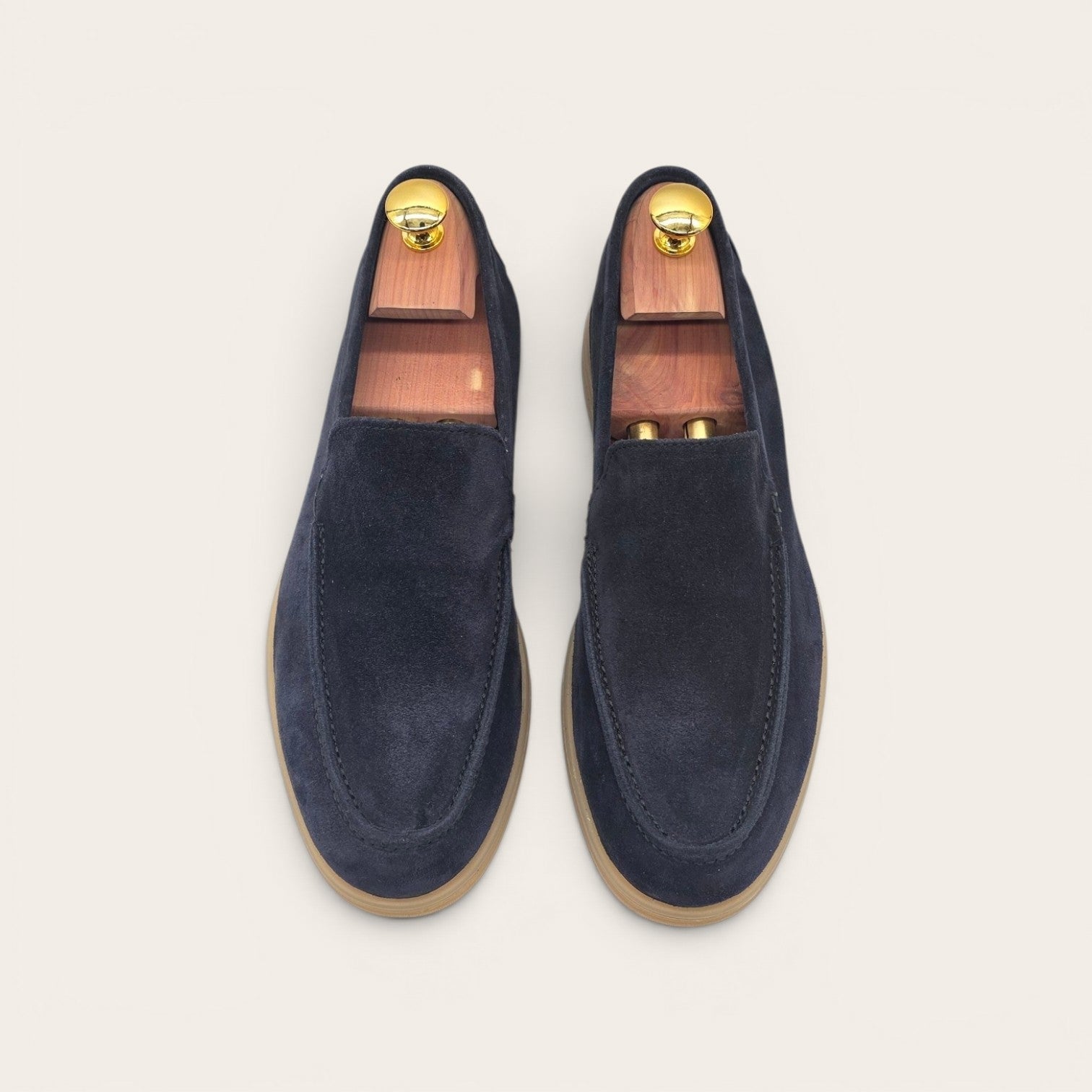 MOCASSINO PORTOCERVO DA UOMO IN PELLE CAMOSCIO BLU