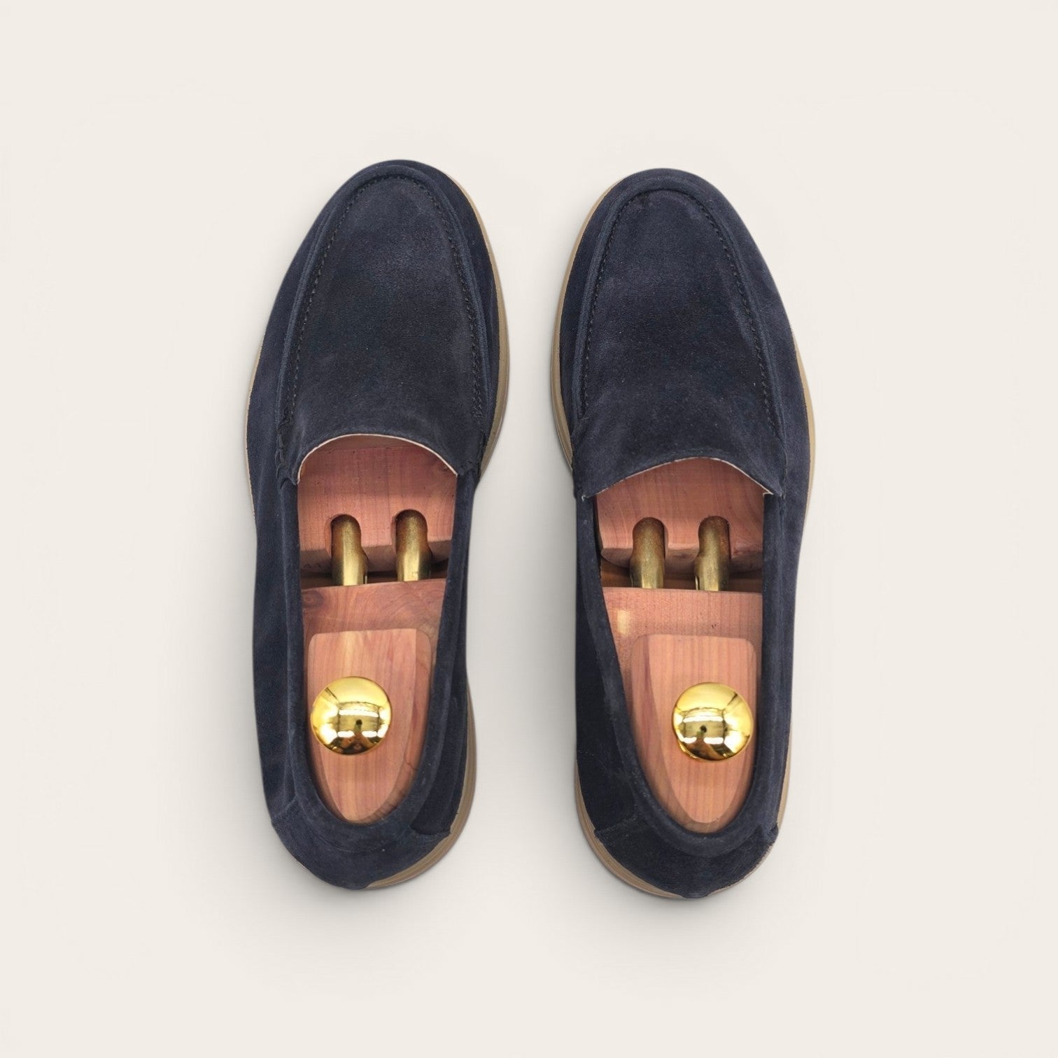 MOCASSINO PORTOCERVO DA UOMO IN PELLE CAMOSCIO BLU