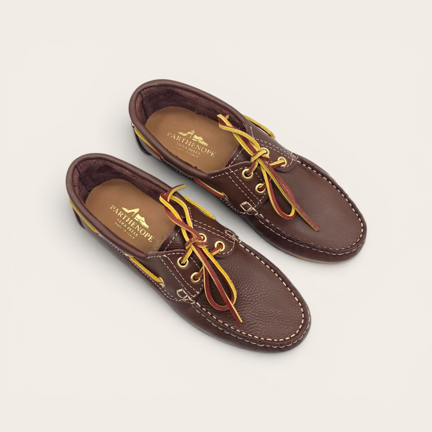 MOCASSINO DA DONNA IN VERA PELLE MARRONE