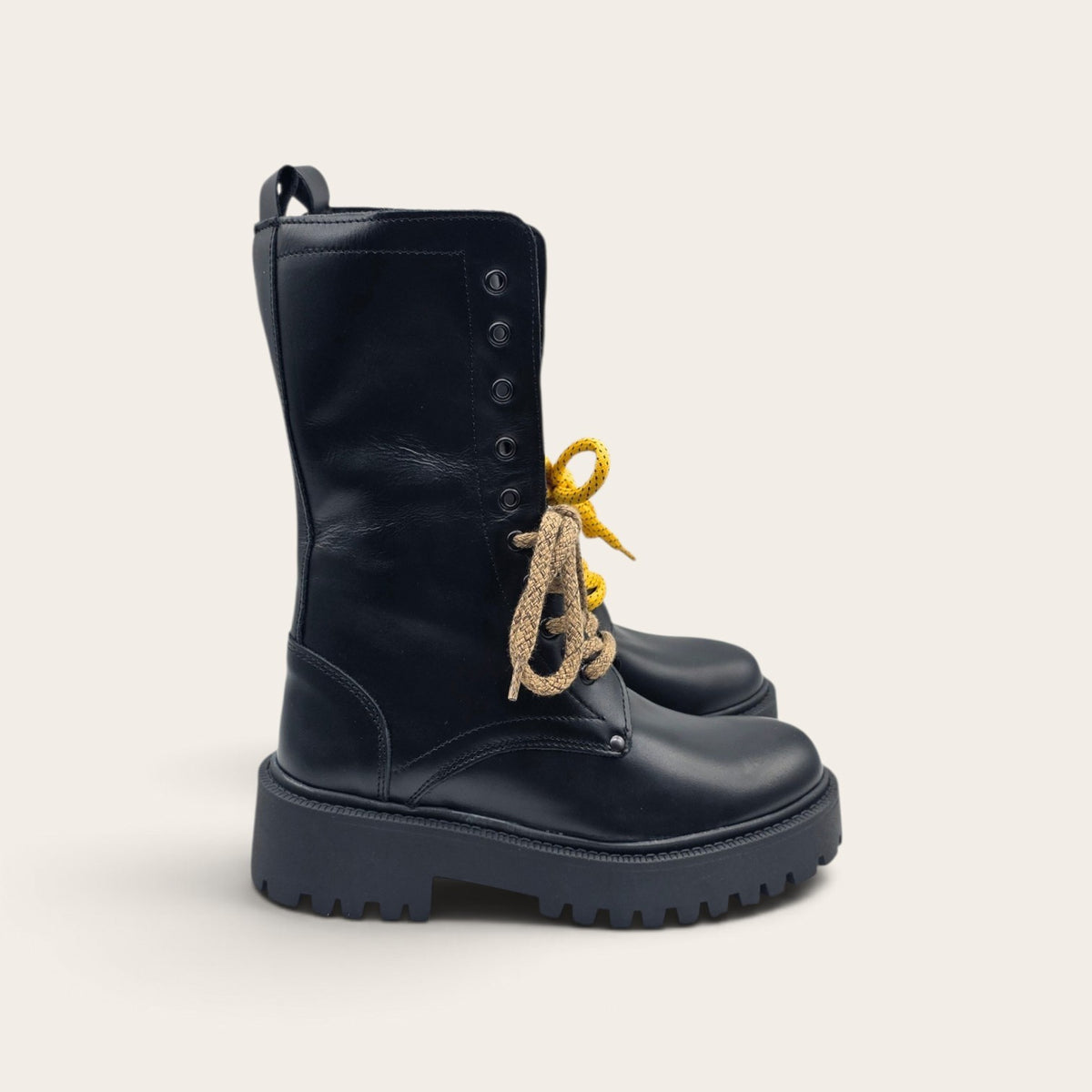 STIVALETTO PARTENOPE IN VERA PELLE NERO
