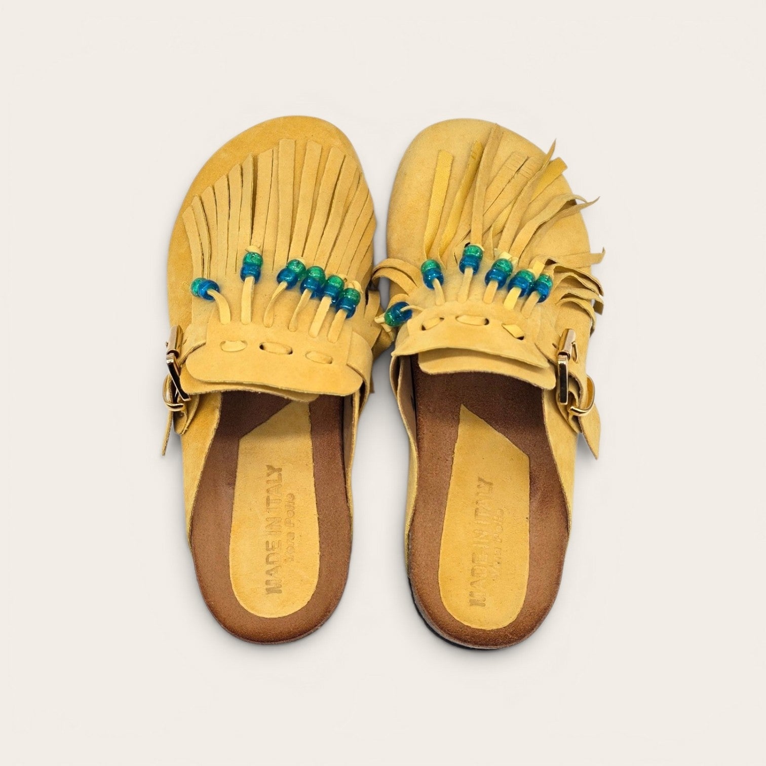 SABOT IN VERA PELLE CON FRANCIA E PERLINE