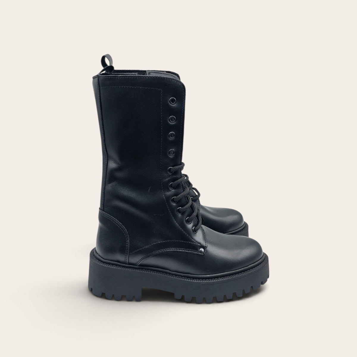 STIVALETTO PARTENOPE IN VERA PELLE NERO