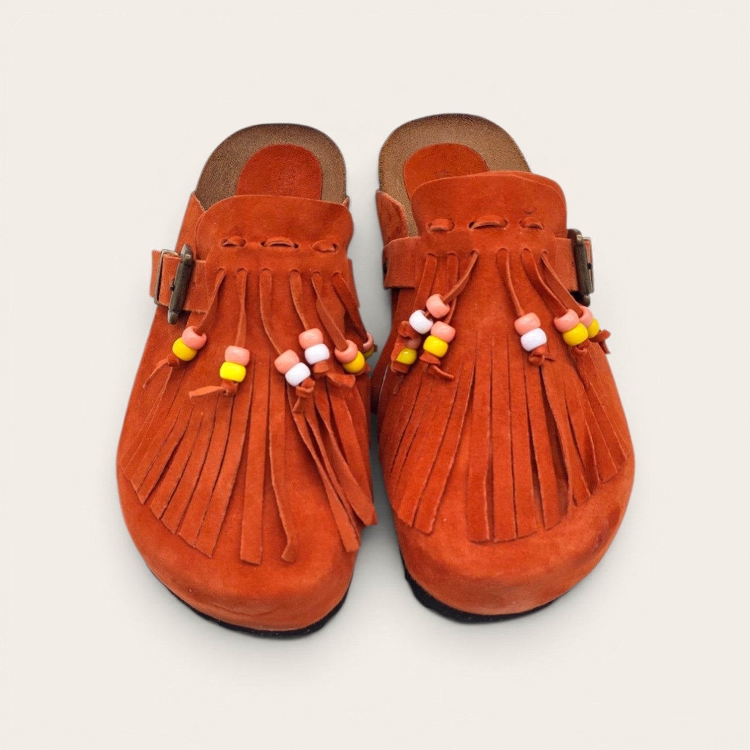 SABOT IN VERA PELLE CON FRANCIA E PERLINE