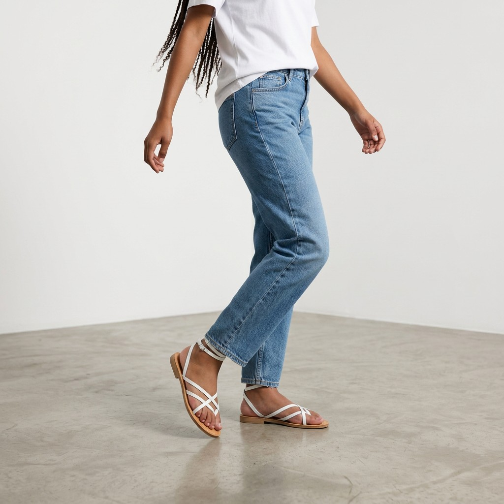 SANDALO CAPRI IN VERA PELLE BIANCA