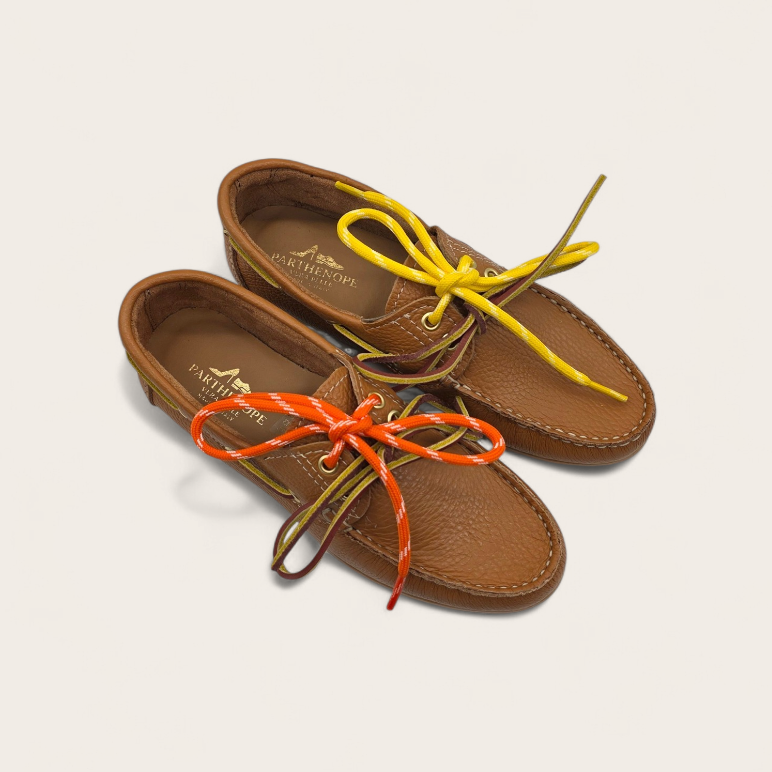 MOCASSINO DA DONNA IN VERA PELLE BOTTOLATA MARRONE