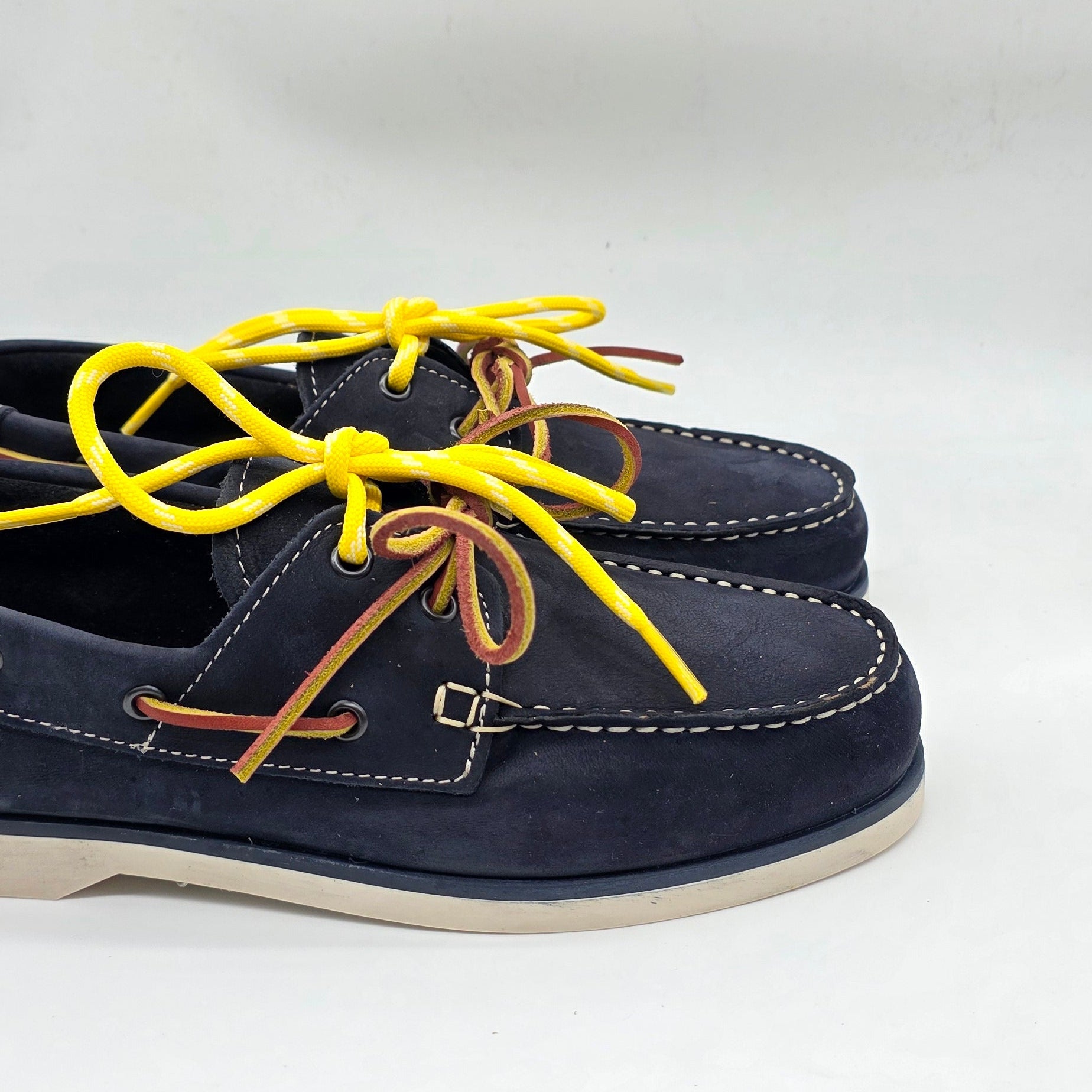 BARCA DA UOMO IN PELLE NABUK BLU MARINO