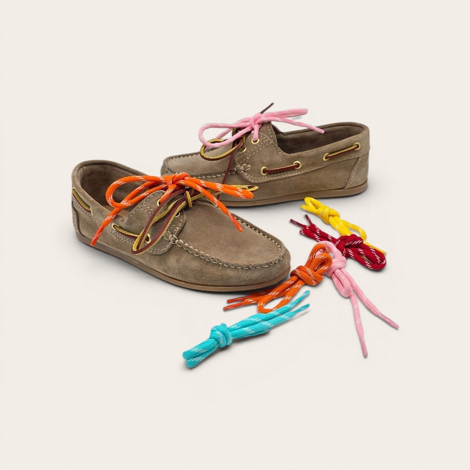 MOCASSINO BARCA DA DONNA CAMOSCIO TORTORA