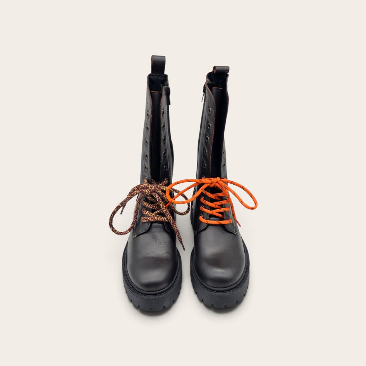 STIVALETTO PARTENOPE IN VERA PELLE MARRONE SCURO