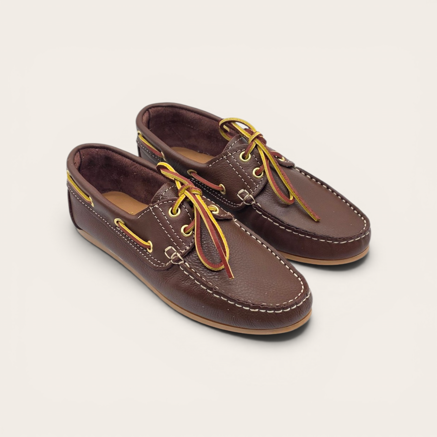 MOCASSINO DA DONNA IN VERA PELLE MARRONE