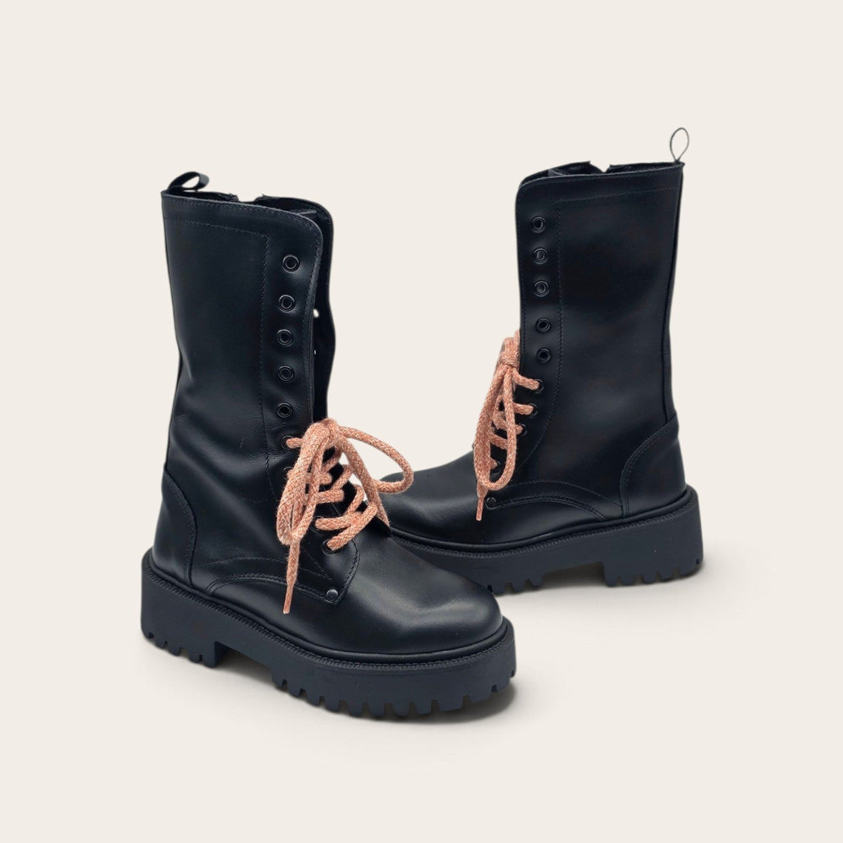 STIVALETTO PARTENOPE IN VERA PELLE NERO