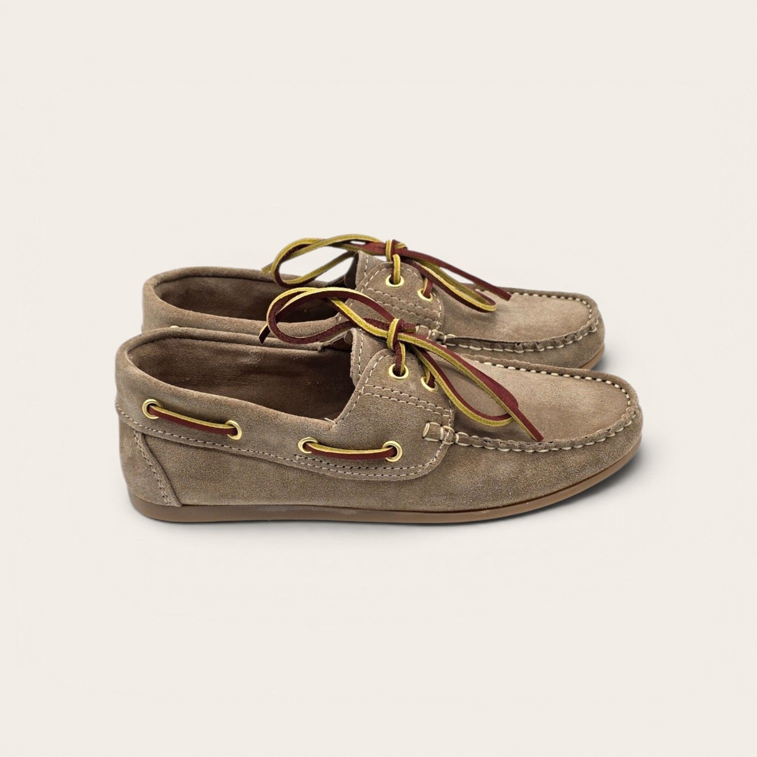 MOCASSINO BARCA DA DONNA CAMOSCIO TORTORA