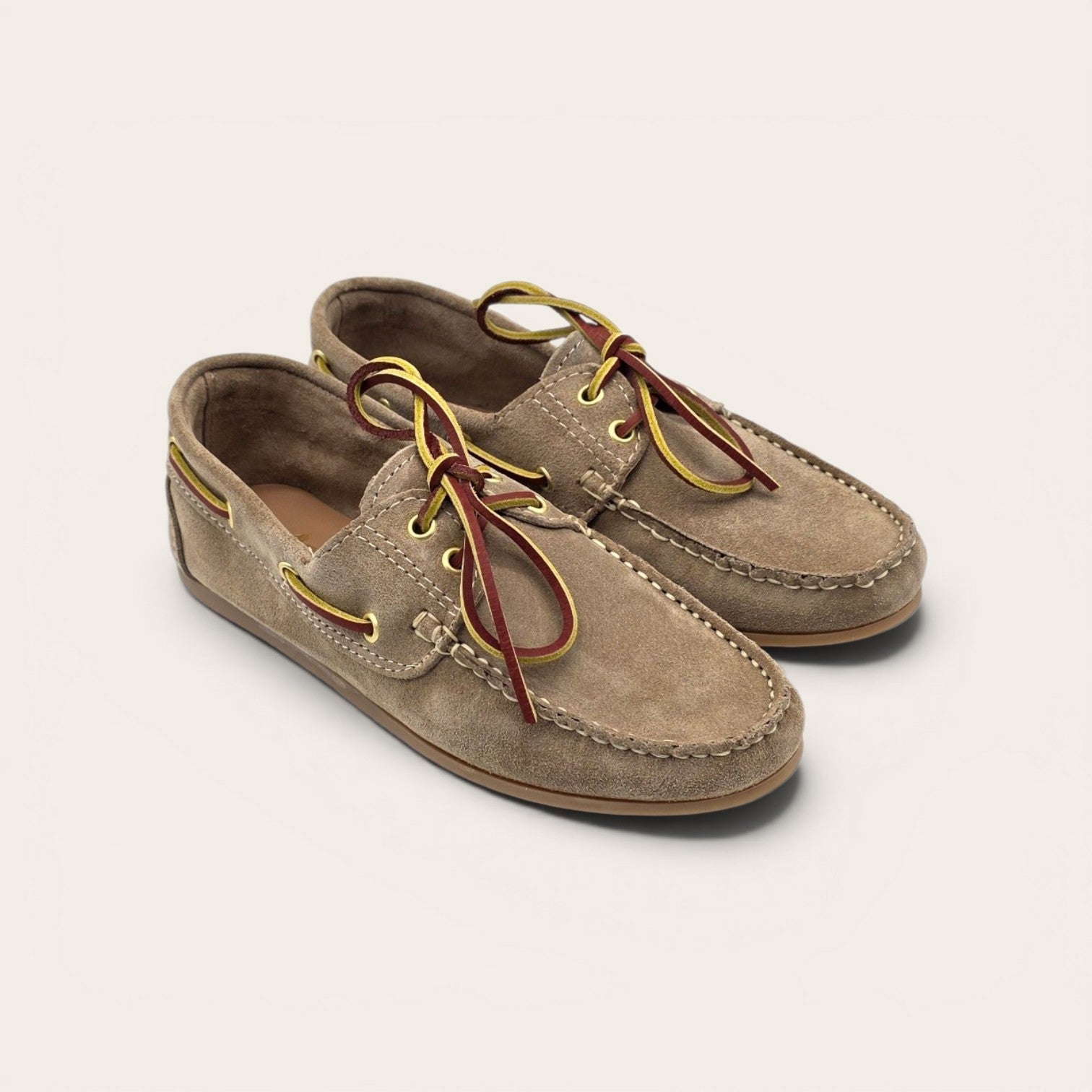 MOCASSINO BARCA DA DONNA CAMOSCIO TORTORA