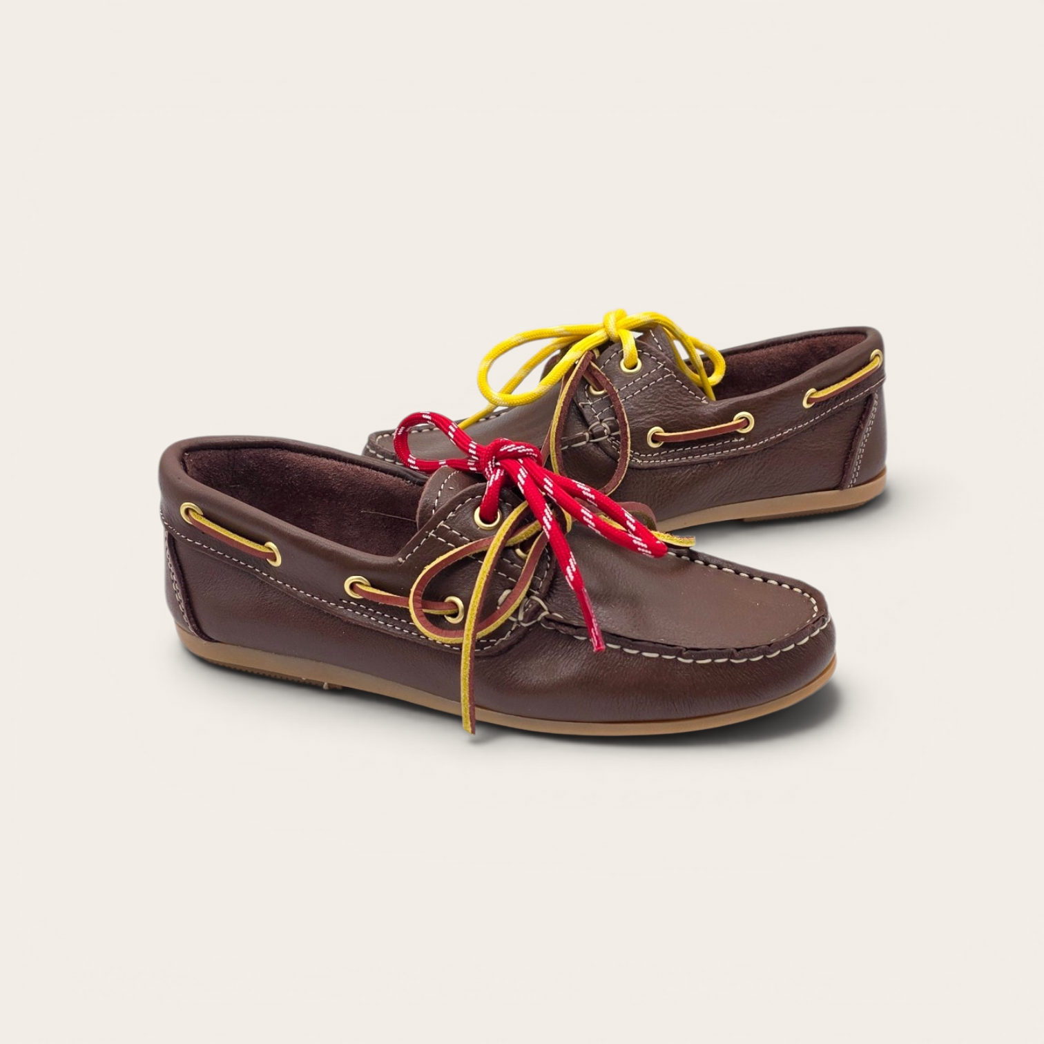 MOCASSINO DA DONNA IN VERA PELLE MARRONE