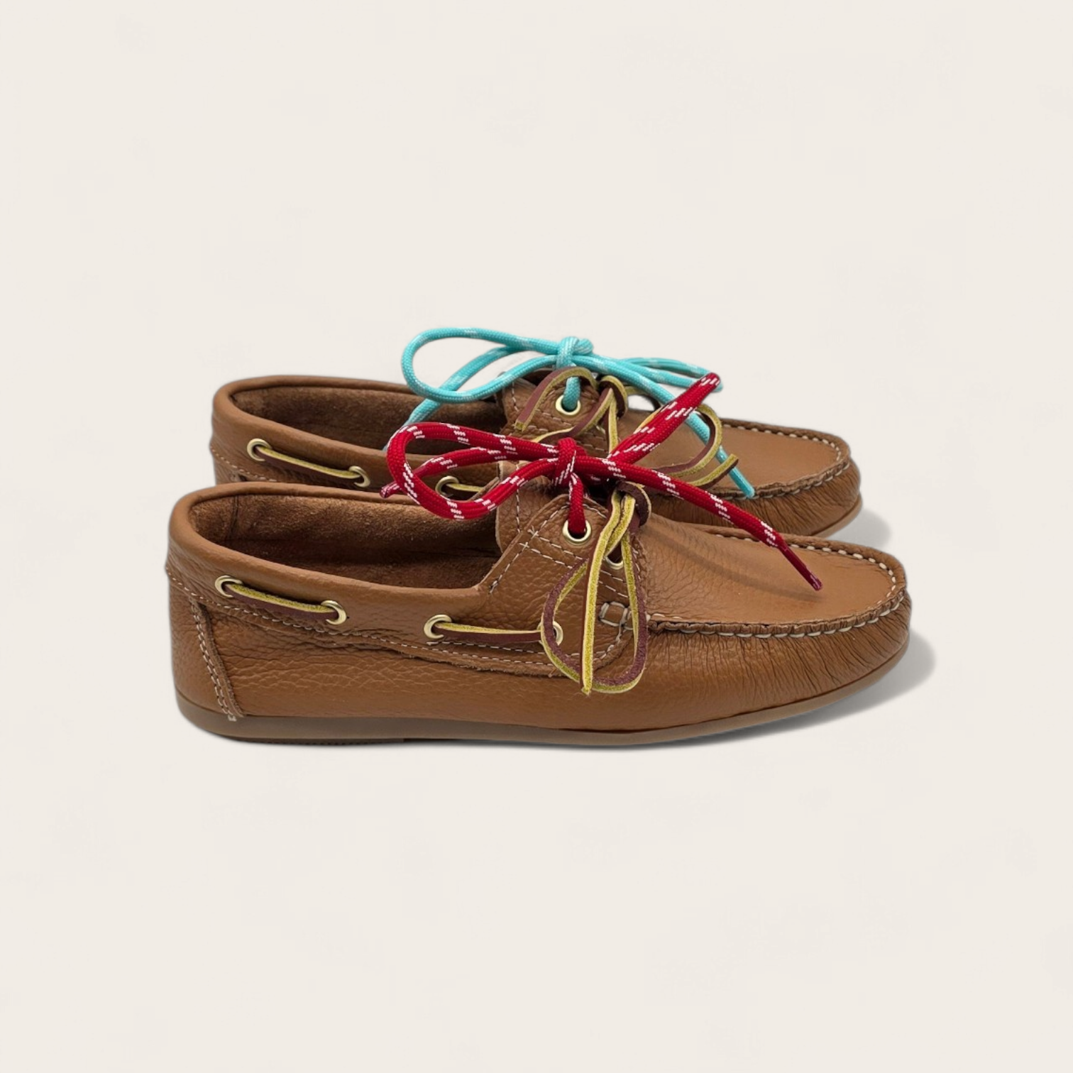 MOCASSINO DA DONNA IN VERA PELLE BOTTOLATA MARRONE
