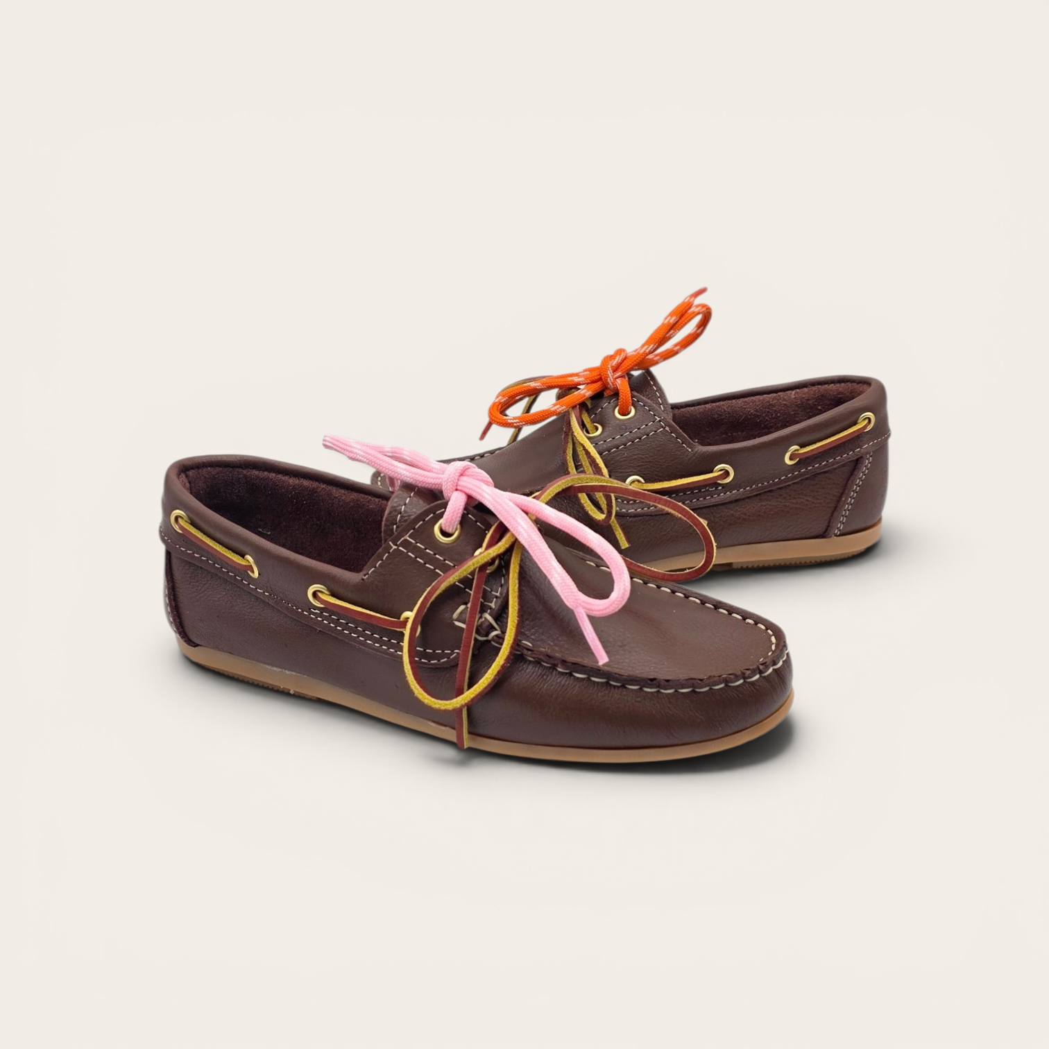 MOCASSINO DA DONNA IN VERA PELLE MARRONE