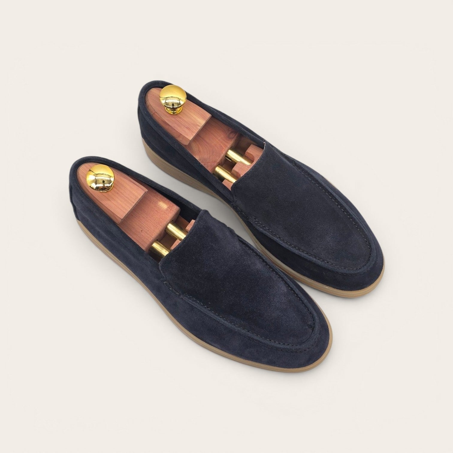 MOCASSINO PORTOCERVO DA UOMO IN PELLE CAMOSCIO BLU