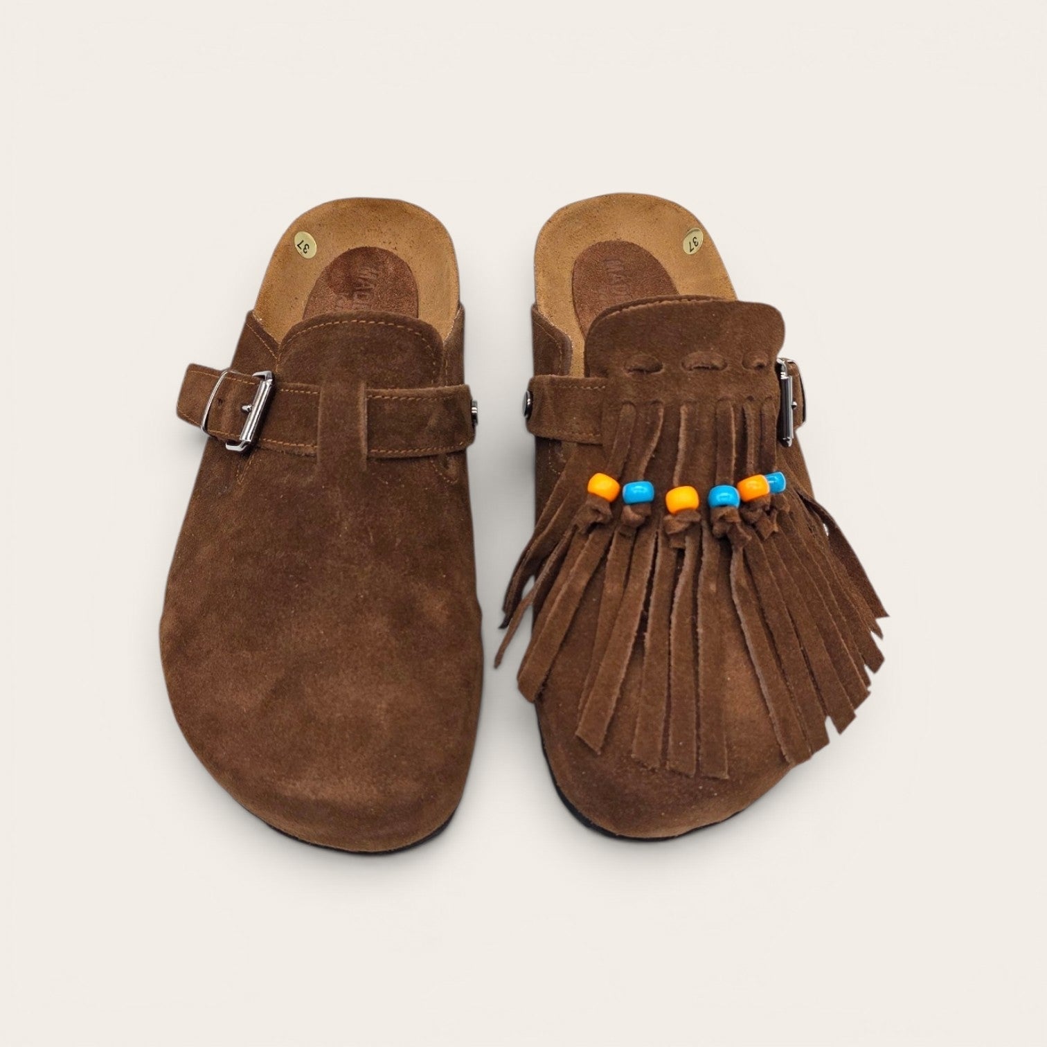 SABOT IN VERA PELLE CON FRANCIA E PERLINE