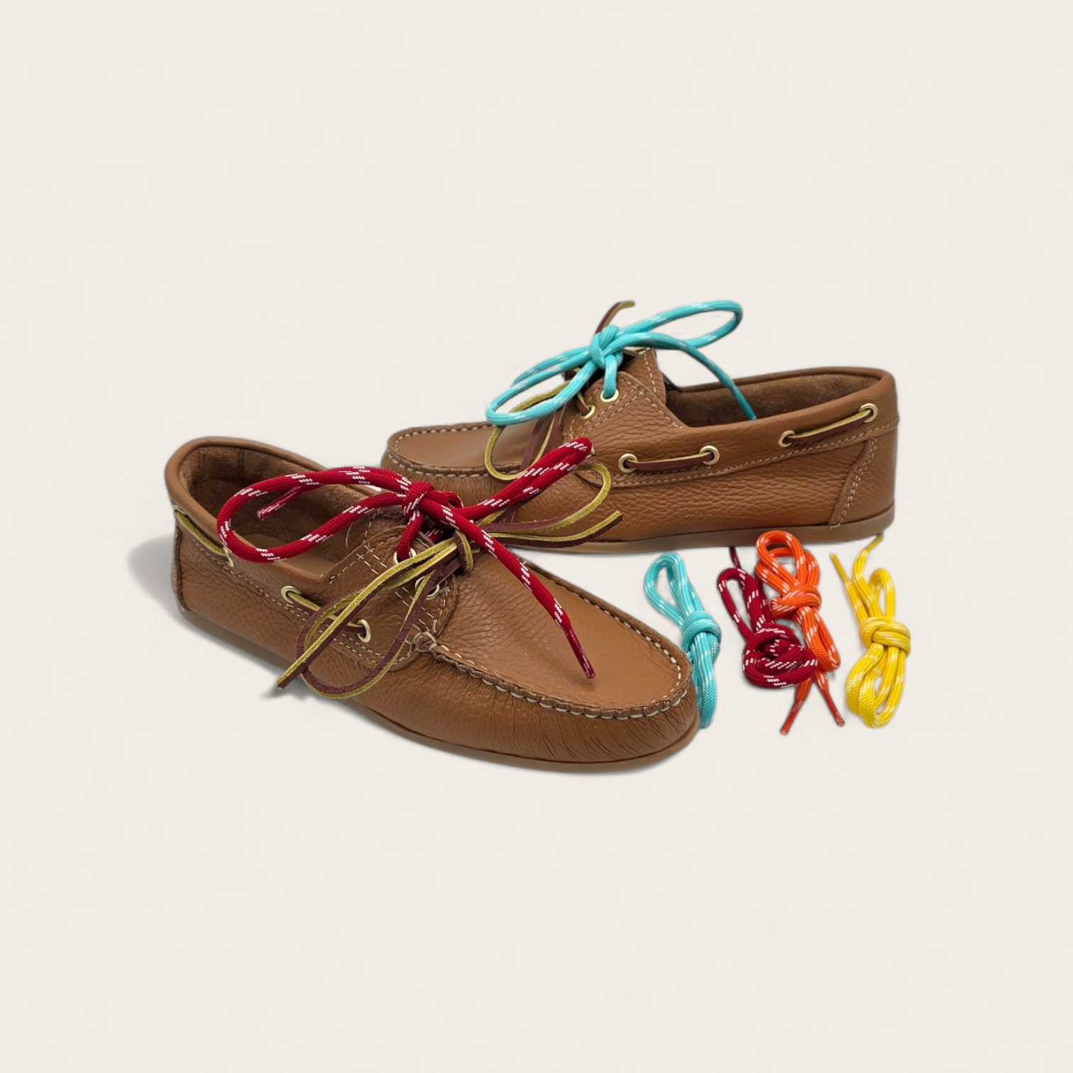 MOCASSINO DA DONNA IN VERA PELLE BOTTOLATA MARRONE